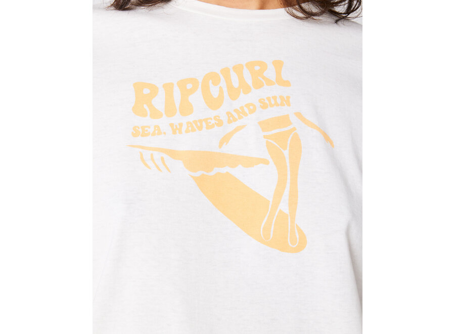 Rip Curl Re-Entry Crew T-shirt Bone