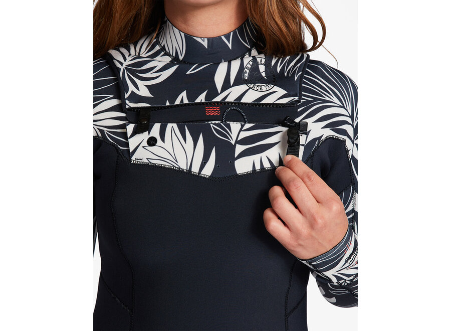 Billabong Salty Dayz Wetsuit 4/3 Chest Zip In Paradise