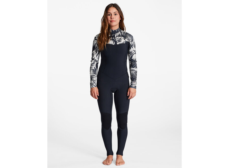 Salty Dayz Wetsuit 4/3 Chest Zip In Paradise