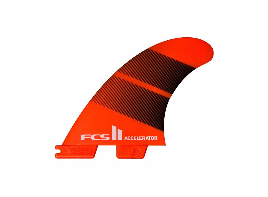 FCS II Accelerator Neo Glass Fins Red Thruster