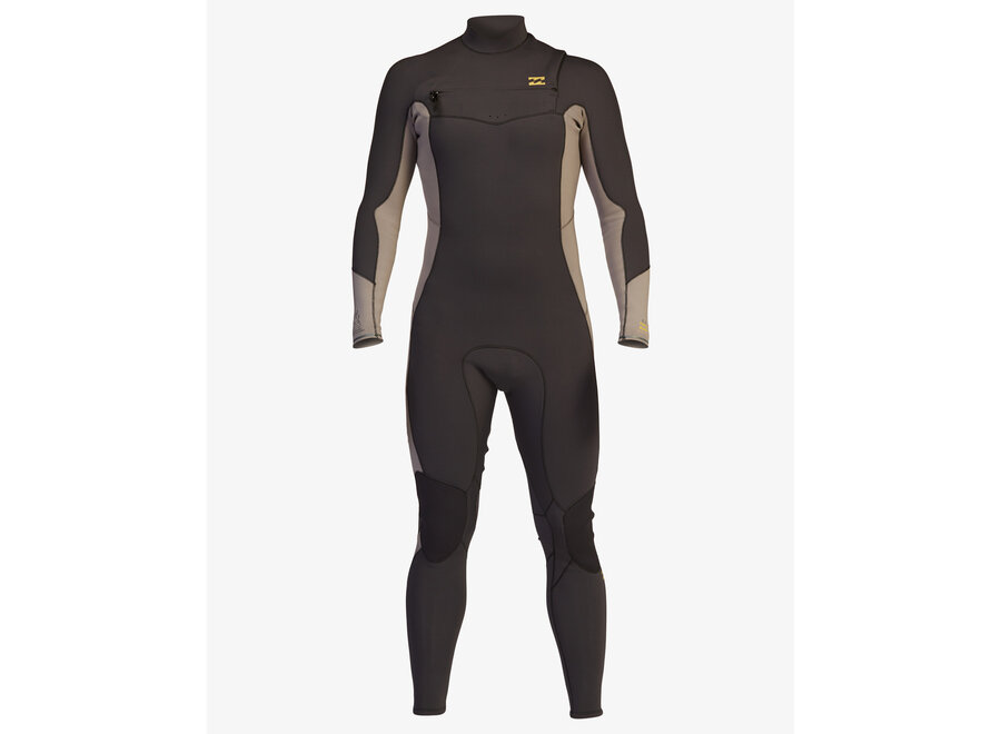 Absolute Wetsuit 3/2 Chest Zip Grey Black
