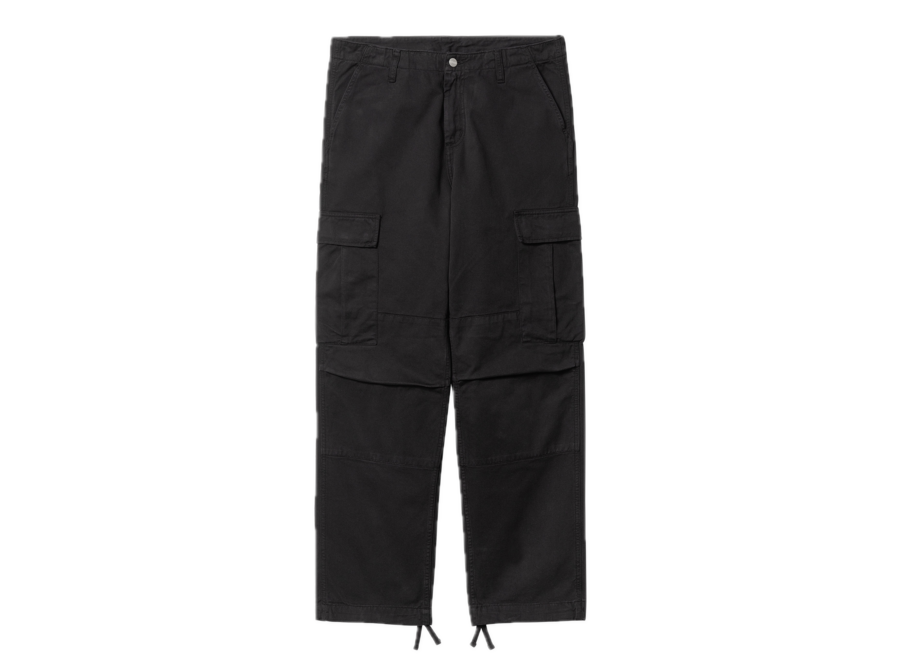 Carhartt WIP Regular Cargo Pant Black Garment Dyed