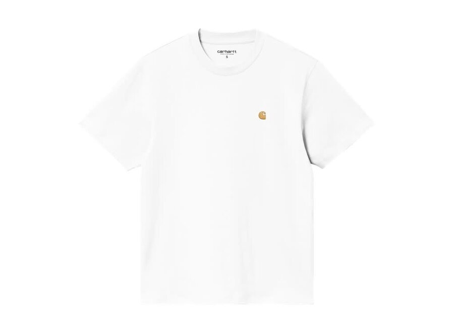 Carhartt WIP W' S/S Chase T-Shirt White / Gold