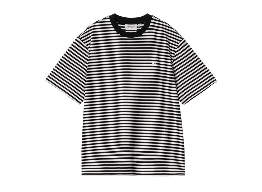 W' S/S Verner T-Shirt Verner Stripe Black / Wax