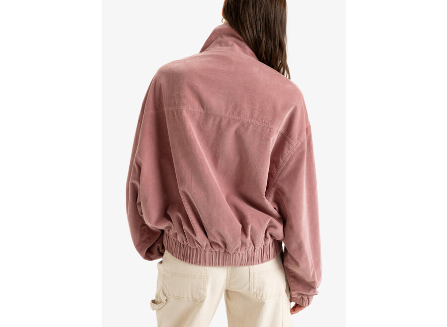 Roxy Slow Song Corduroy Jacket Mauve Orchid