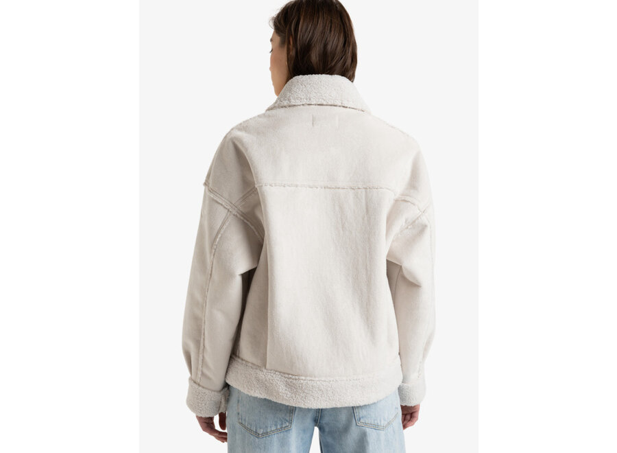 Roxy True Romance  Sherpa Jacket Egret