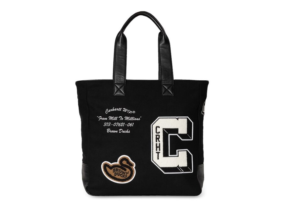 Carhartt WIP Brown Ducks Tote Hamilton Black / Black