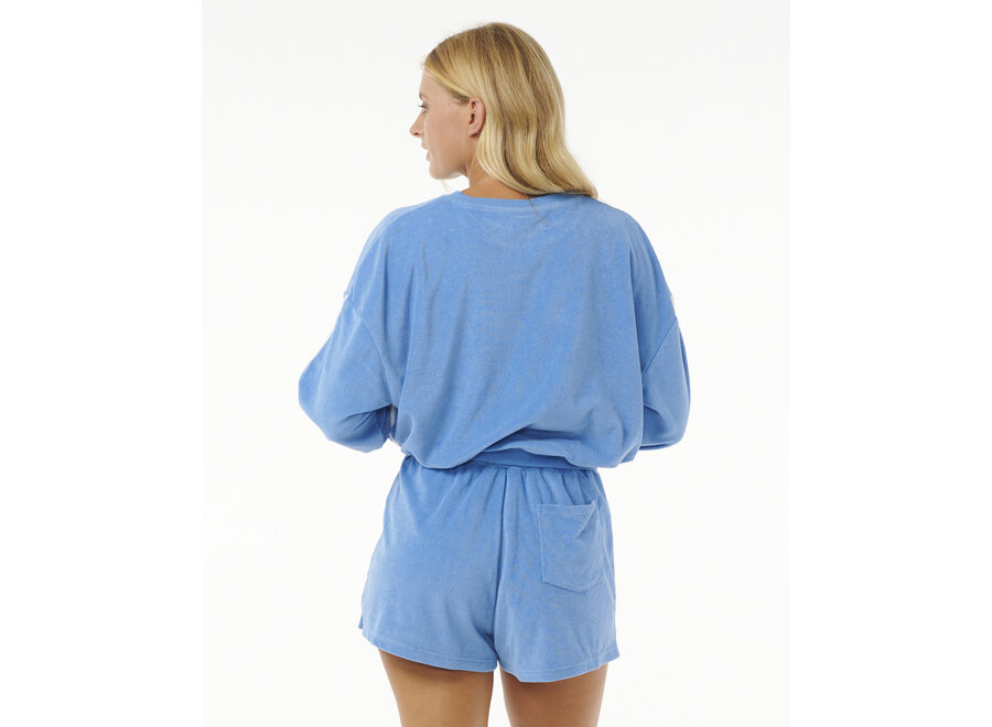 Rip Curl High Tide Terry Crew Bright Blue