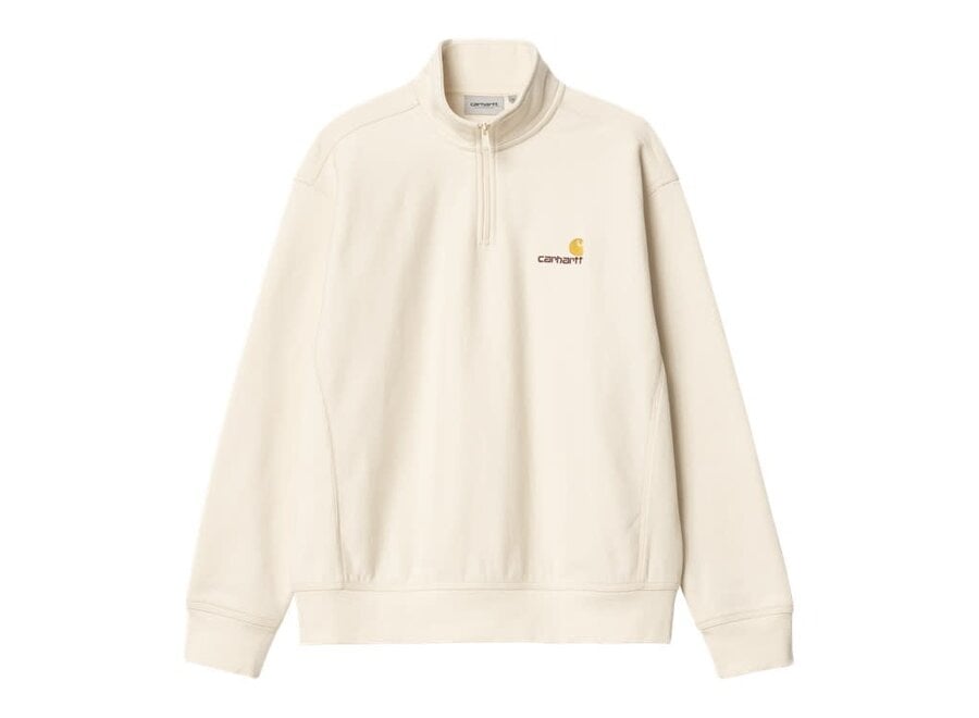 Carhartt WIP Half Zip American Script Sweat Natural