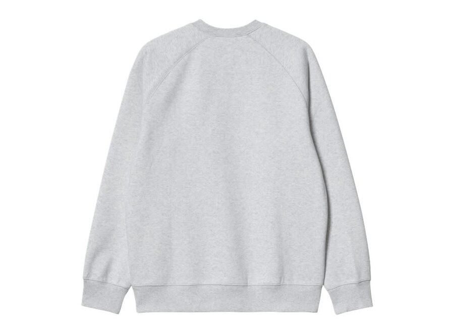 Carhartt WIP Chase Sweat Ash Heather / Gold