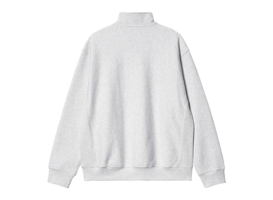 Carhartt WIP Half Zip American Script Sweat Ash Heather
