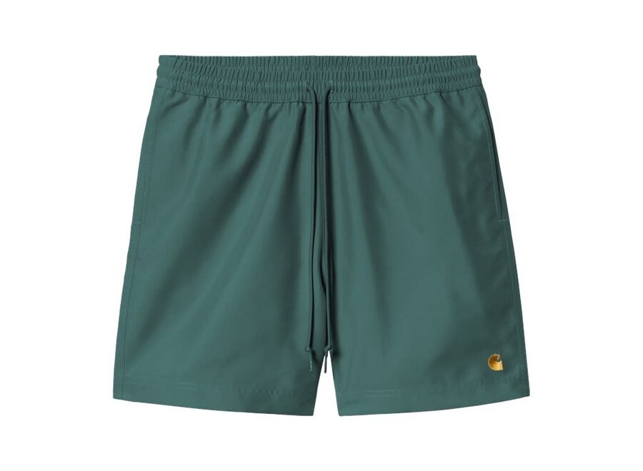 Carhartt WIP Chase Swim Trunks Rainforest / Gold