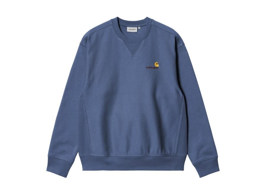 Carhartt WIP American Script Sweat Blue Iris