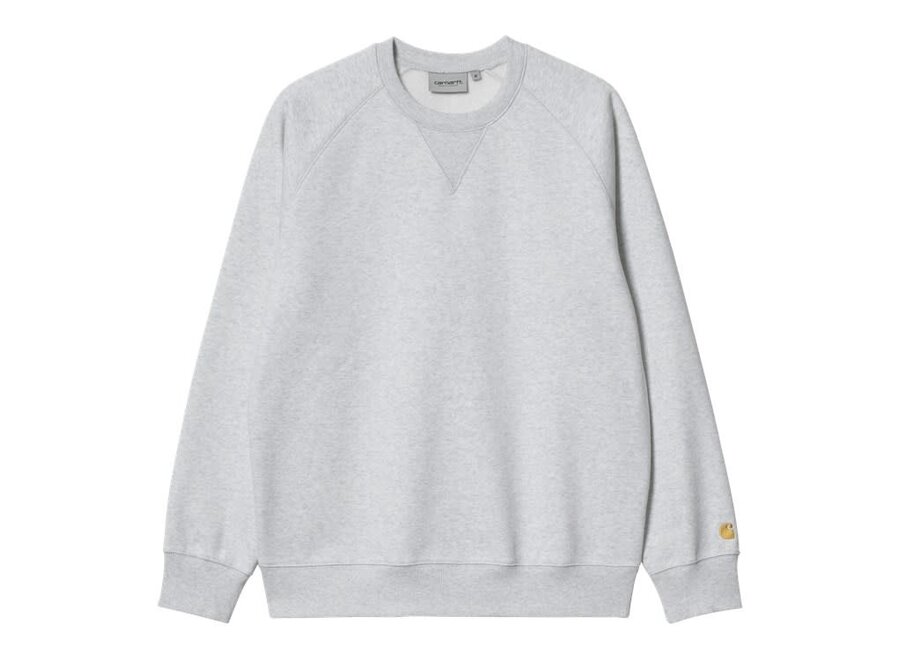 Carhartt WIP Chase Sweat Ash Heather / Gold
