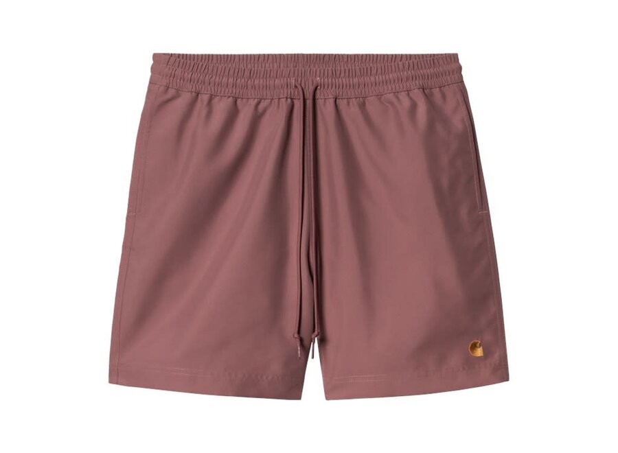 Carhartt WIP Chase Swim Trunks Dusky Pink / Gold