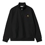 Carhartt WIP Half Zip American Script Sweat Black
