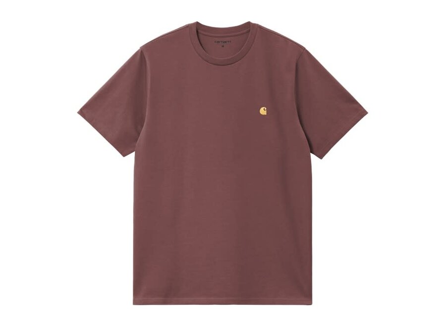 Carhartt WIP S/S Chase T-Shirt Dusky Pink / Gold