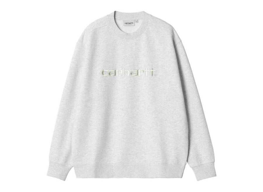 Carhartt WIP W' Carhartt Sweat Ash Heather / Air Green