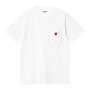 Carhartt WIP S/S Pocket Heart T-Shirt White / Red