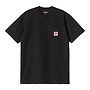 Carhartt WIP S/S Pocket Heart T-Shirt Black / Red