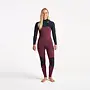 Solace 5/4/3 Chest Zip Wetsuit Wine Black Pink Tint