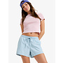 Roxy Lekeitio Den Denim Shorts Light Blue