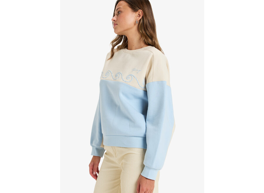 Roxy Waves Of Nature Fleece Top Parchment