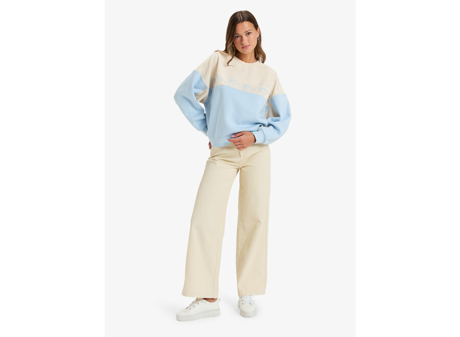 Roxy Waves Of Nature Fleece Top Parchment