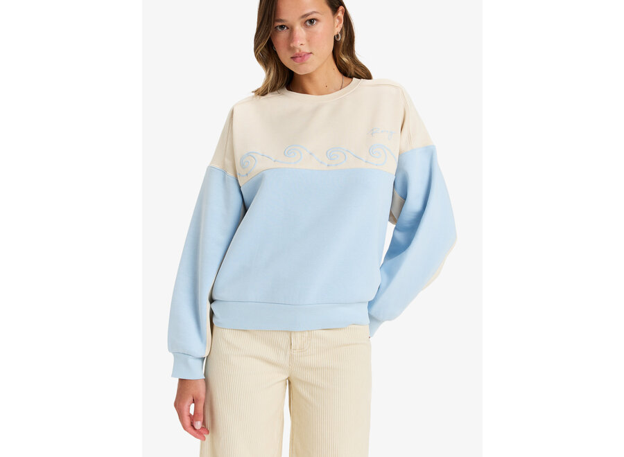 Roxy Waves Of Nature Fleece Top Parchment