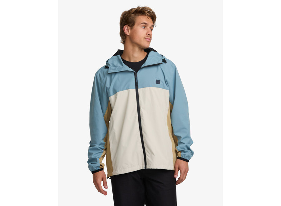 Billabong Transport Windbreaker Jacket Glacier Blue