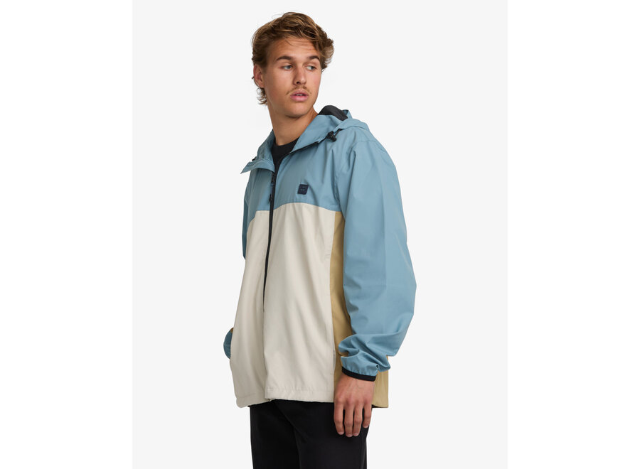 Billabong Transport Windbreaker Jacket Glacier Blue