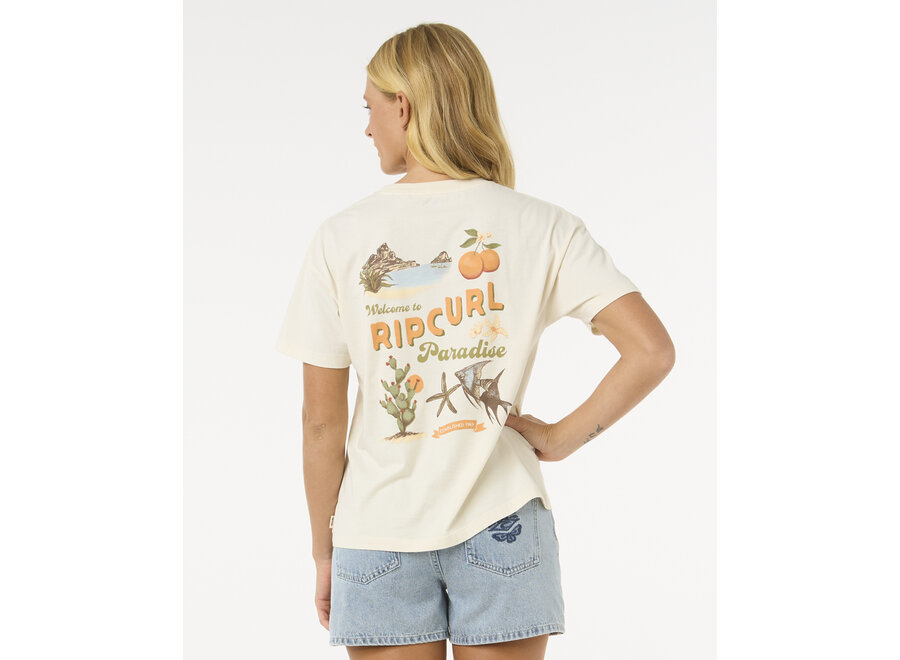 Rip Curl Cala Vadella Relaxed T-shirt Bone