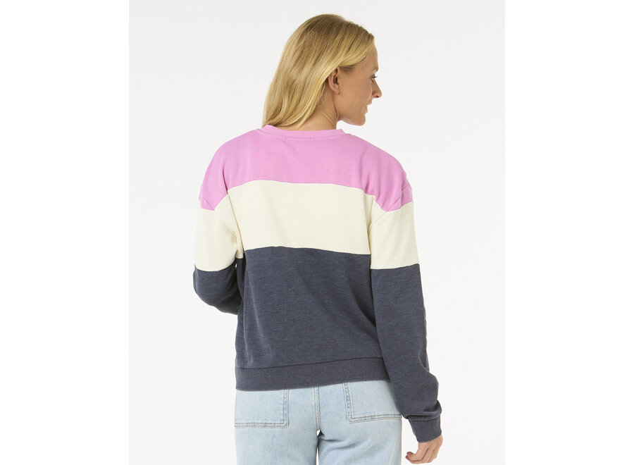 Rip Curl Las Dalias Colourblock Crew Navy