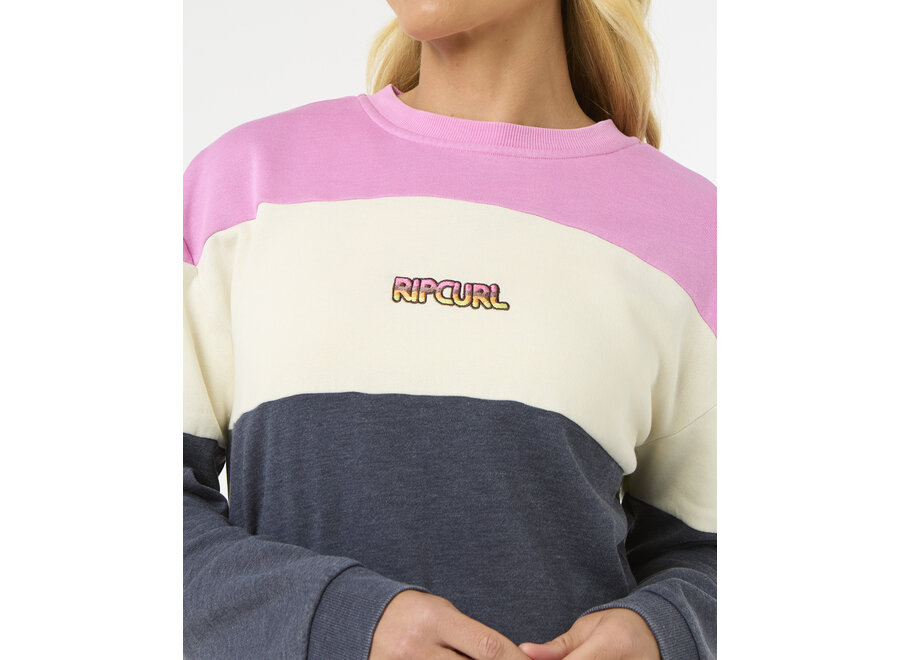 Rip Curl Las Dalias Colourblock Crew Navy
