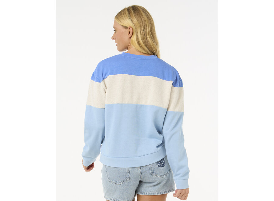 Rip Curl Las Dalias Colourblock Crew Oatmeal Marle