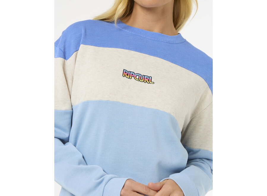 Rip Curl Las Dalias Colourblock Crew Oatmeal Marle