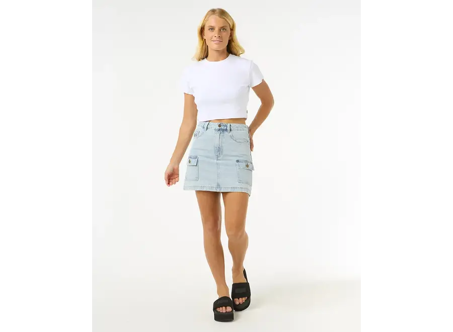 Las Dalias Denim Mini Vintage Blue