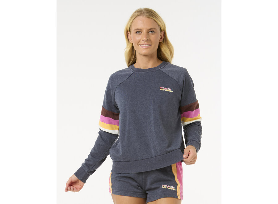Rip Curl Las Dalias Raglan Crew Navy