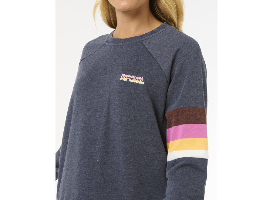 Rip Curl Las Dalias Raglan Crew Navy