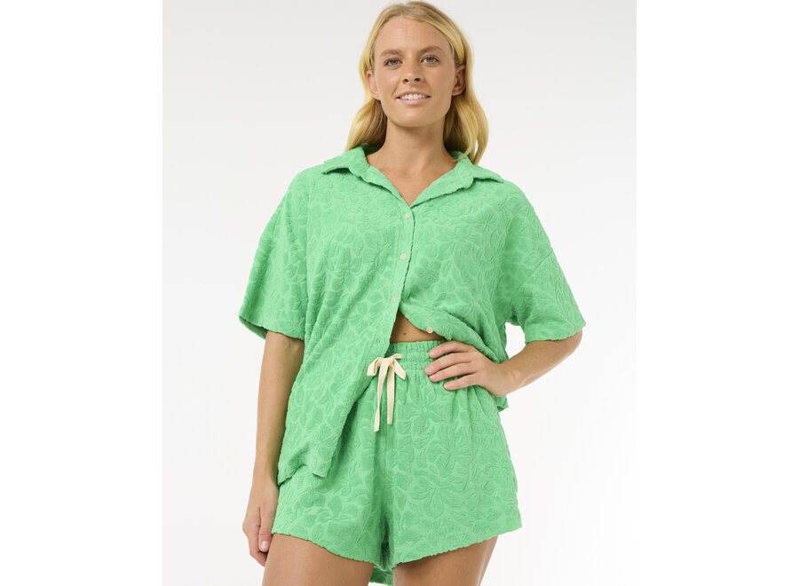 Rip Curl Las Dalias Terry Short Light Green