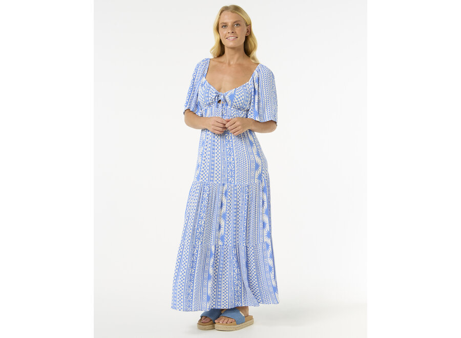 Rip Curl San Carlos S/S Maxi Dress Blue