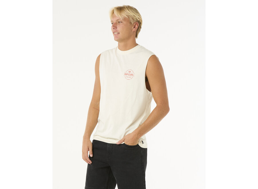 Rip Curl Stapler Tank Muscle Bone