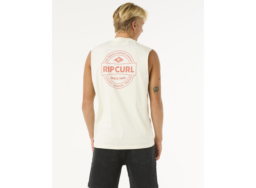 Rip Curl Stapler Tank Muscle Bone