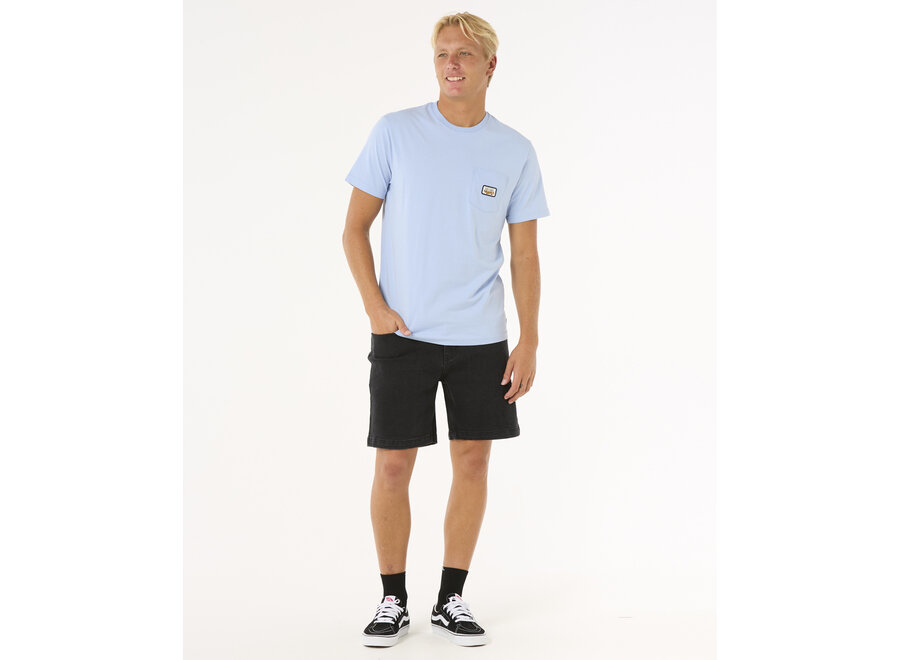 Rip Curl Surf Paradise Badge T-shirt Update Ice Blue