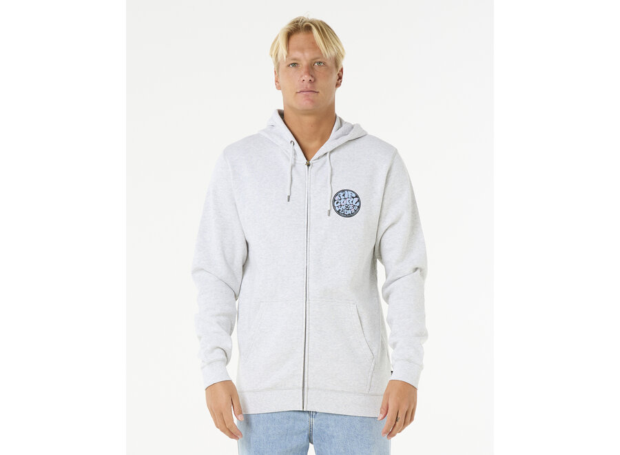 Rip Curl Wettie Passage Icon Zip Thru Grey Heather