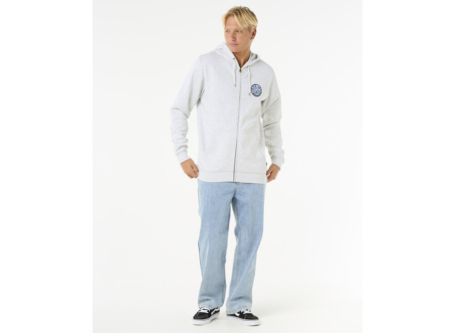 Rip Curl Wettie Passage Icon Zip Thru Grey Heather
