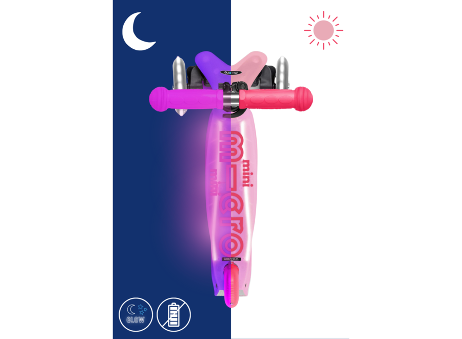 Mini Micro Step Deluxe Glow Led Frosty Roze