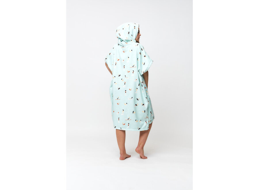 After Ponchos Poncho Madrague Light Blue