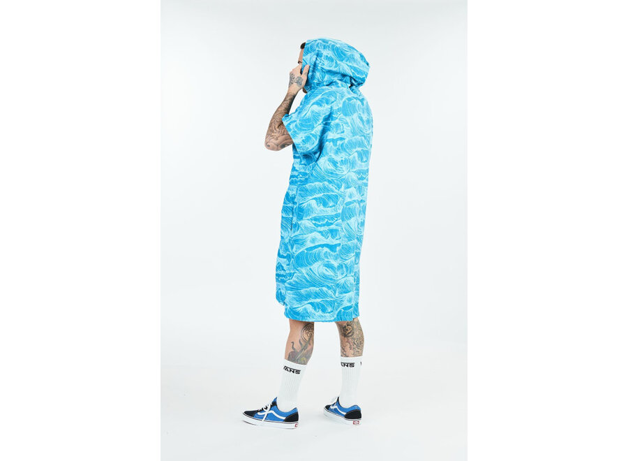 After Ponchos Poncho Ocean Blue