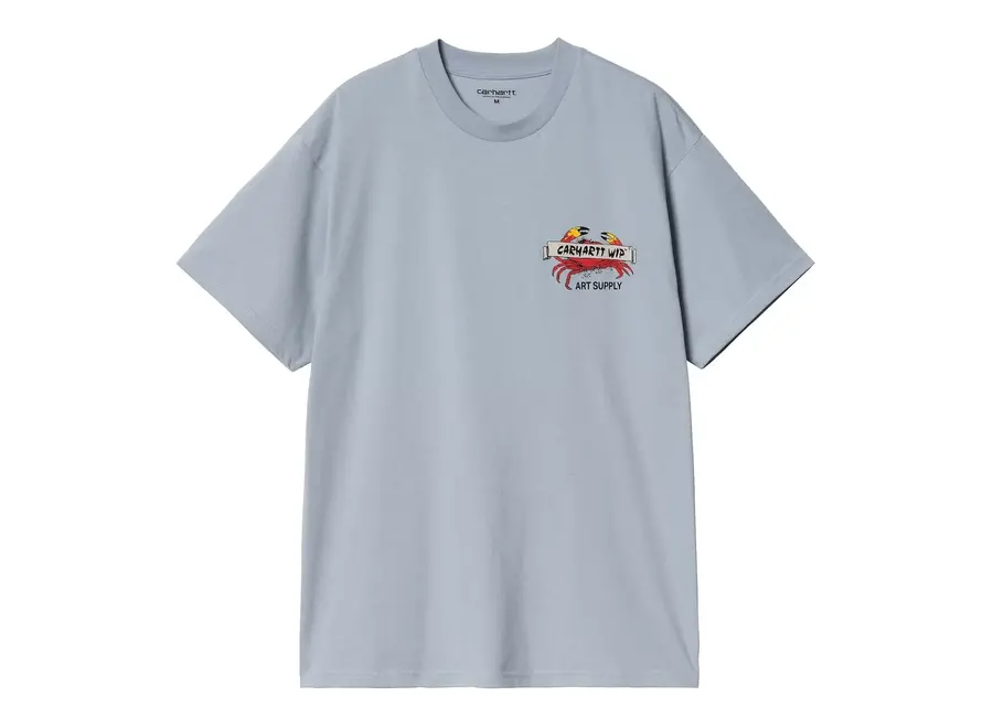 Carhartt WIP S/S Crab Paint T-Shirt Frosted Blue
